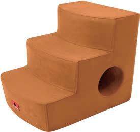 Premium Three Tier Pet Stairs With Bamboo Charcoal PU Foam photo-4