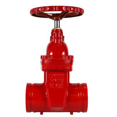 General Purpose Grooved Gate Valve Cast Iron Fire Fighting Groove Gate Valve With Handwheel