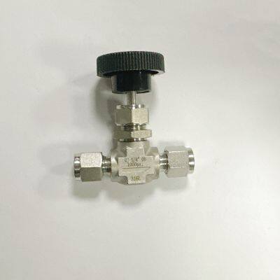 DN15 Stainless Steel Needle Valve With Locking Handle for Process Control