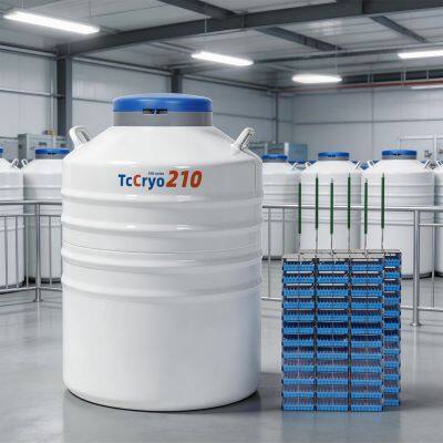 Eritrea 210L liquid nitrogen tanks for cell storage TcCryo liquid nitrogen cryogenic duer factory