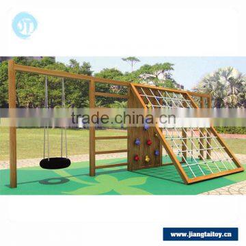 JT16-12401 Unique Designed Full Large Wooden Children Outdoor Playground Equipment photo-2