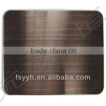 stainless steel sheet mirror bronze (ancient pattern)