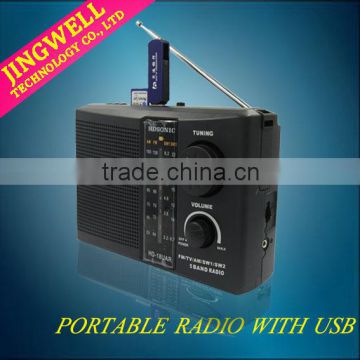 2015 Portable Home Solar Radio with USB and SD