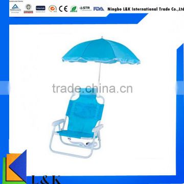 wholesale personalized kids folding beach chair with umbrella