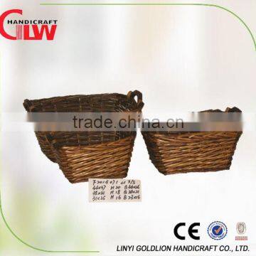 Set of 3 rectangular fruits and vegetables basket