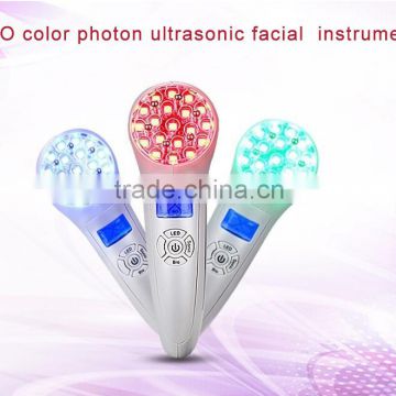 BIO color photon ultrasonic Firming Massage Pull skin facial spa instrument