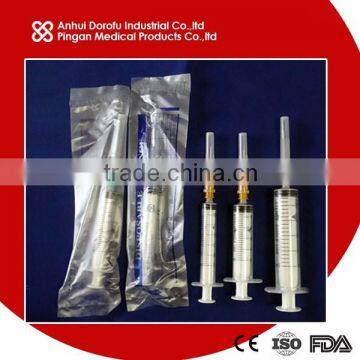 1cc/ml medical luer slip disposable syringe with needle