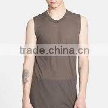 custom street sleeveless tall t-shirts wholesale/Elognated T-Shirts