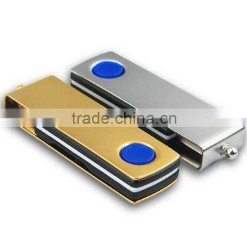 2014 newest deisgn metal swivel usb flash drives with fre custom logo