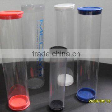 Custom Plastic clear hair extension packaging box/tube made of PP/PET/PVC