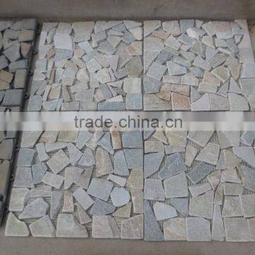 interlock stone mosaic tiles