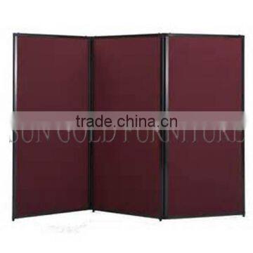 Modern Folding Fabric Partition Modular Red Color Movable Wall Paneling(SZ-WS557)