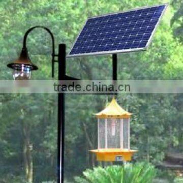 Solar pest killing light for garden and house