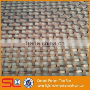 Metal Flat Banker Laminated glass Woven wire mesh for Low Rise Lift Lobby XY-1593T                        
                                                Quality Choice