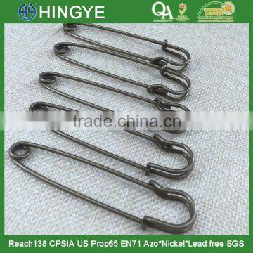 Wholesale high quality 80mm antique brass safety pin for sweater