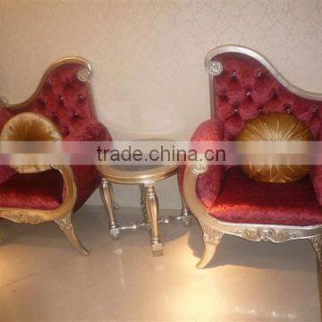 Hotel reception sofa chair with coffee table XYD156