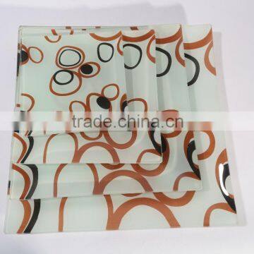 Advertising Gift Customized Tempered Glass Vegetables Plate photo-2