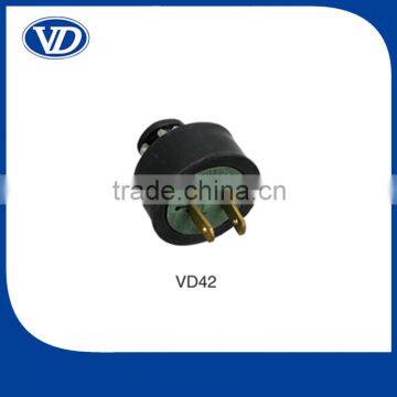 10A 250V American Standard 2 Flat Pin Plug VD42