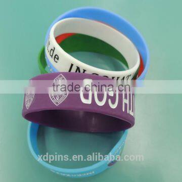 Custom Logo /Size Rainbow Silicone Wristbands photo-6