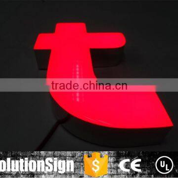 Shop front lighting channel letters led advertising sign