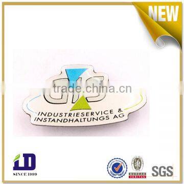 Customized epoxy metal logo pin badge