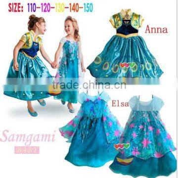 2015 TOP new frozen Elsa anna dress fancy dress wholesale BC395