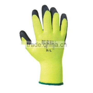 Pretty good design gardening glove safety grip high quality latex palm coated cotton work glove GL2059