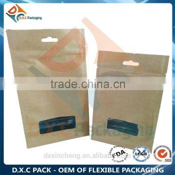 Biodegradable Rice Paper Stand Up Pouch With Window For Snack Food photo-6