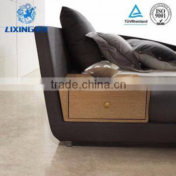 Unique Design Wood Double Bed Designs With Box photo-4