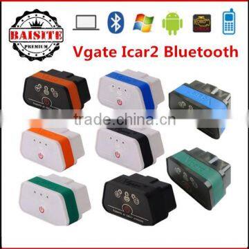 2016 New Arrival Vgate iCar2 Bluetooth OBD2 OBDII Scanner iCar 2 ELM327 Bluetooth auto car Diagnostic Interface Code Scanner