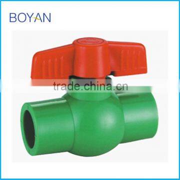 China Factory BOYAN zhejiang green plastic ppr compact ball valve