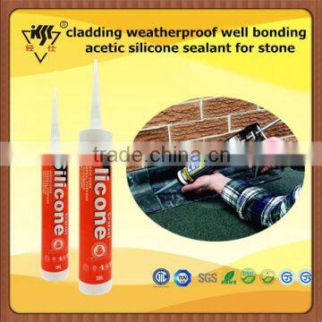 cladding weatherproof well bonding acetic silicone sealant for stone