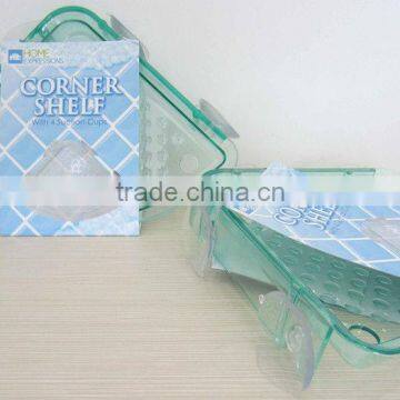 corner shelf with 4 suction cups