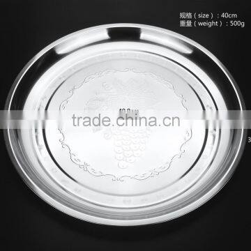 Wholesale new china tableware stainless steel steak plate