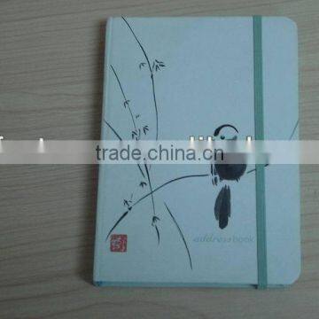 cardboard cover notebook with elastic