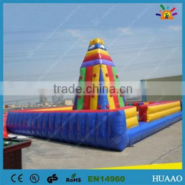 mobile rock kids outdoor inflatable climbing wall in inflatable bouncer