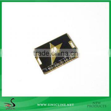 Sinicline Metal Material Tag Metal Brand Tag for Cloth