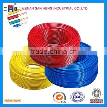 Single-core copper conductor 6 mm2 PVC insulated cheap electric wire