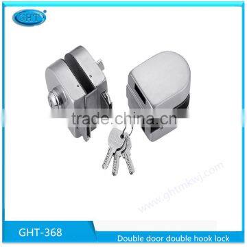 Double door double hook lock,bathroom door latch