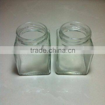 200ml Stock Square Glass Jars With Screw Tin Lids photo-3