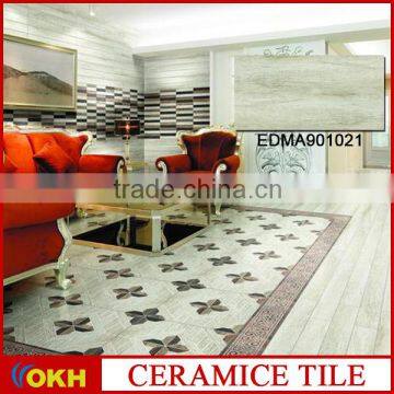 Interior porcelain floor tile, 600x600MM canyon slate glazed porcelain tile