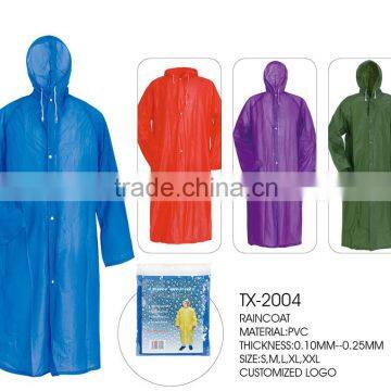 HOT SALE PVC raincoat/wholesale cheap PVC raincoat/allover printing raincoat