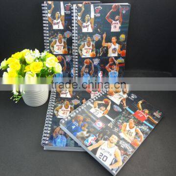 A5 full colors printing 3d spiral notebook