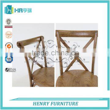 French Style Oak X Cross Back Chair photo-6