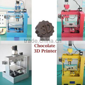 New arrival 2015 Desktop Chocolate 3D Printer Kit LCD DIY Large Printing Size 3D Printing machine Impresora 3D printing For Free