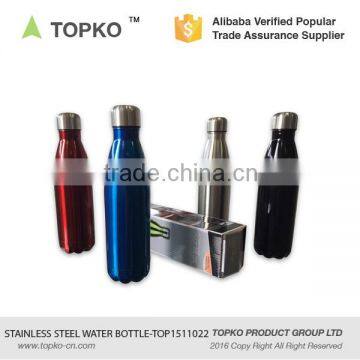 TOPKO Best Vacuum Insulated Stainless Steel Water Bottle 25oz/750ml Stainless Steel Insulated Water Sports Bottle