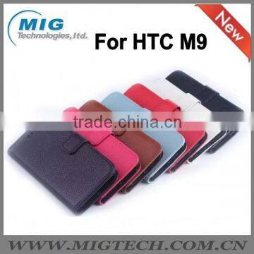 Cell Phone Case Lichee Wallet Leather Phone Accessories For HTC M9 Case