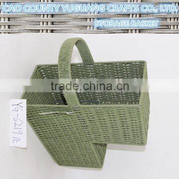 Handmade paper cord woven stair basket wholesale