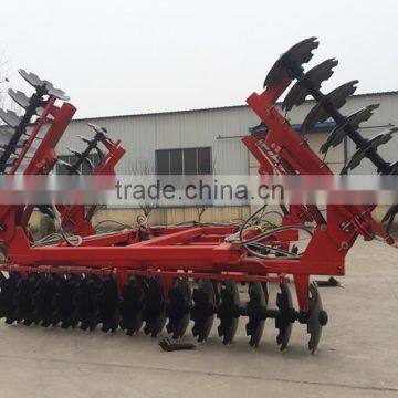 wing-folded heavy-duty hydraulic disc harrow farm cultivator