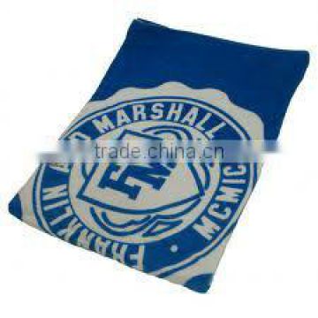 100 cotto blue printed beach towel